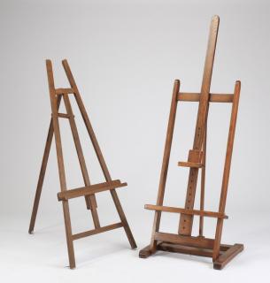 Appraisal: th c artist's easels h h Two contemporary artist's easels