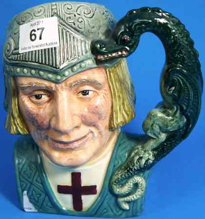 Appraisal: Royal Doulton Large Character Jug St George D