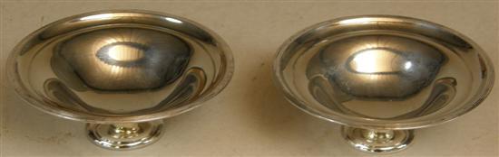 Appraisal: Pair of George V silver round dishes on round feet