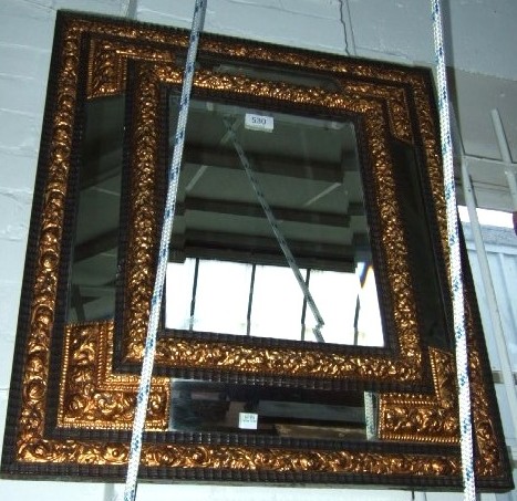 Appraisal: A pair of Flemish wall mirrors th century of rectangular