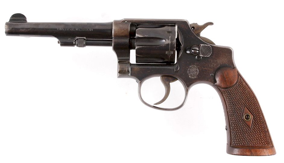 Appraisal: Smith Wesson Long Hand Ejector Revolver Included in this lot