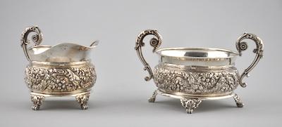 Appraisal: A Tiffany Co Sterling Silver Cream Pitcher and Sugar Bowl