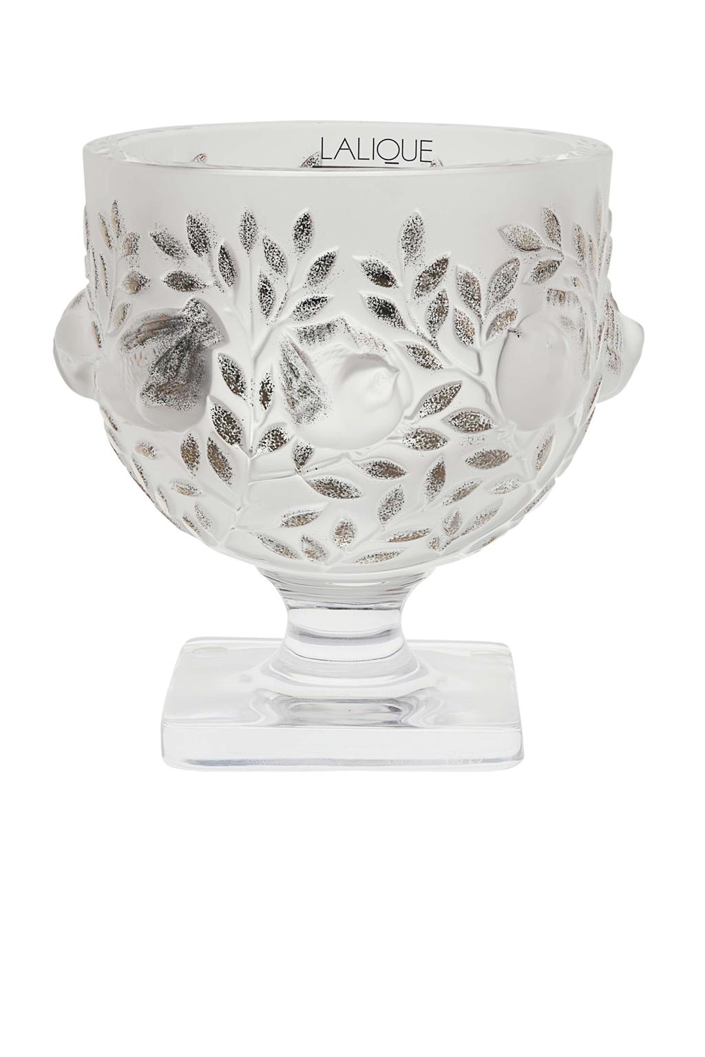 Appraisal: CRISTAL LALIQUE 'ELIZABETH' FROSTED GLASS FOOTED BOWL POST highlighted with