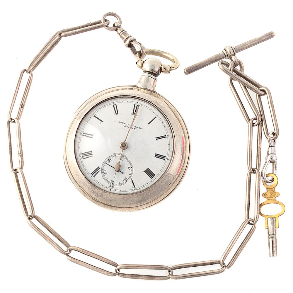 Appraisal: A Gentleman's Pocket Watch by John R Wilkie Sterling silver