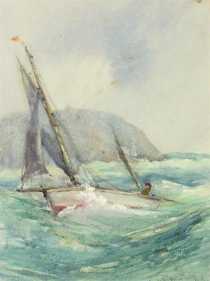 Appraisal: Claude Hamilton Rowbotham - A small boat 'Kittiwake' in a