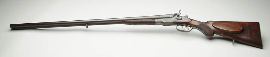 Appraisal: ANTIQUE INMAN MEFFERT DOUBLE BARREL SHOTGUN Damascus barrels with engraved