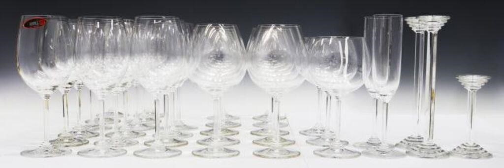 Appraisal: lot of Riedel colorless glass stemware and candlesticks most with