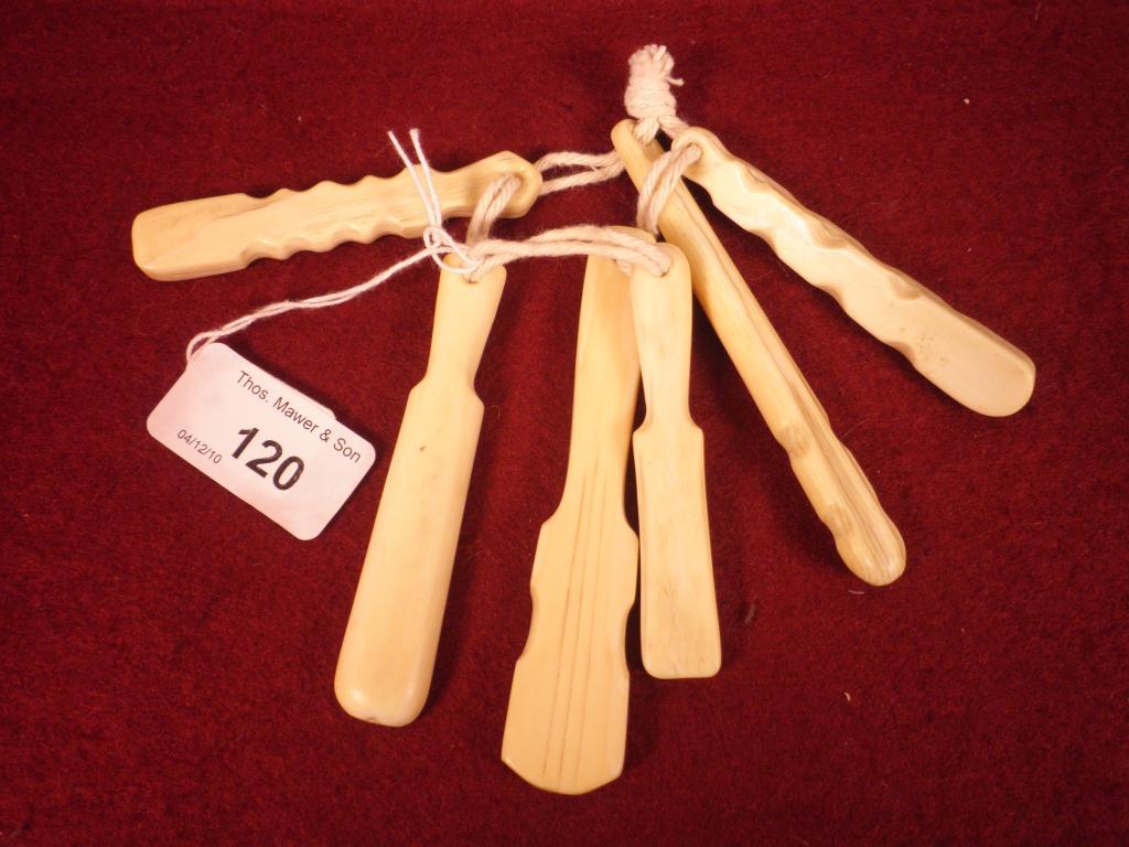 Appraisal: A set of African ivory teethers