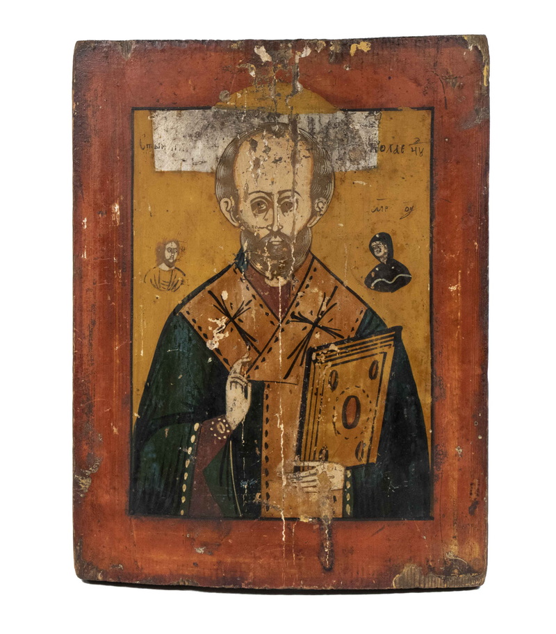 Appraisal: TH C RUSSIAN ICON St Nicholas the Miracle Maker late