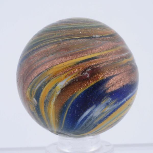 Appraisal: Large Onionskin Lutz Marble Outstanding Lutz with nice twisting of