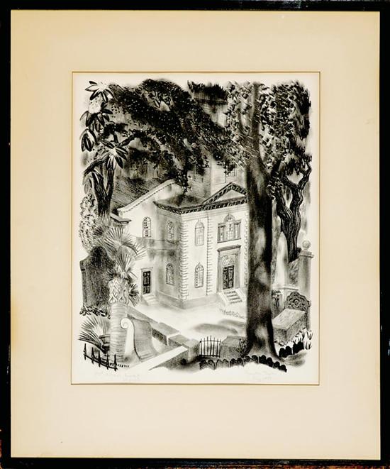 Appraisal: Prentiss Taylor South Carolina - SAINT HELENA'S BEAUFORT lithograph framed