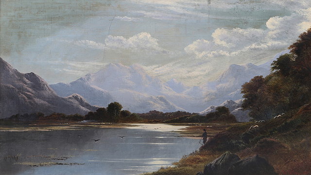 Appraisal: CHARLES LESLIE - 'Loch Achray' signed and dated inscribed with