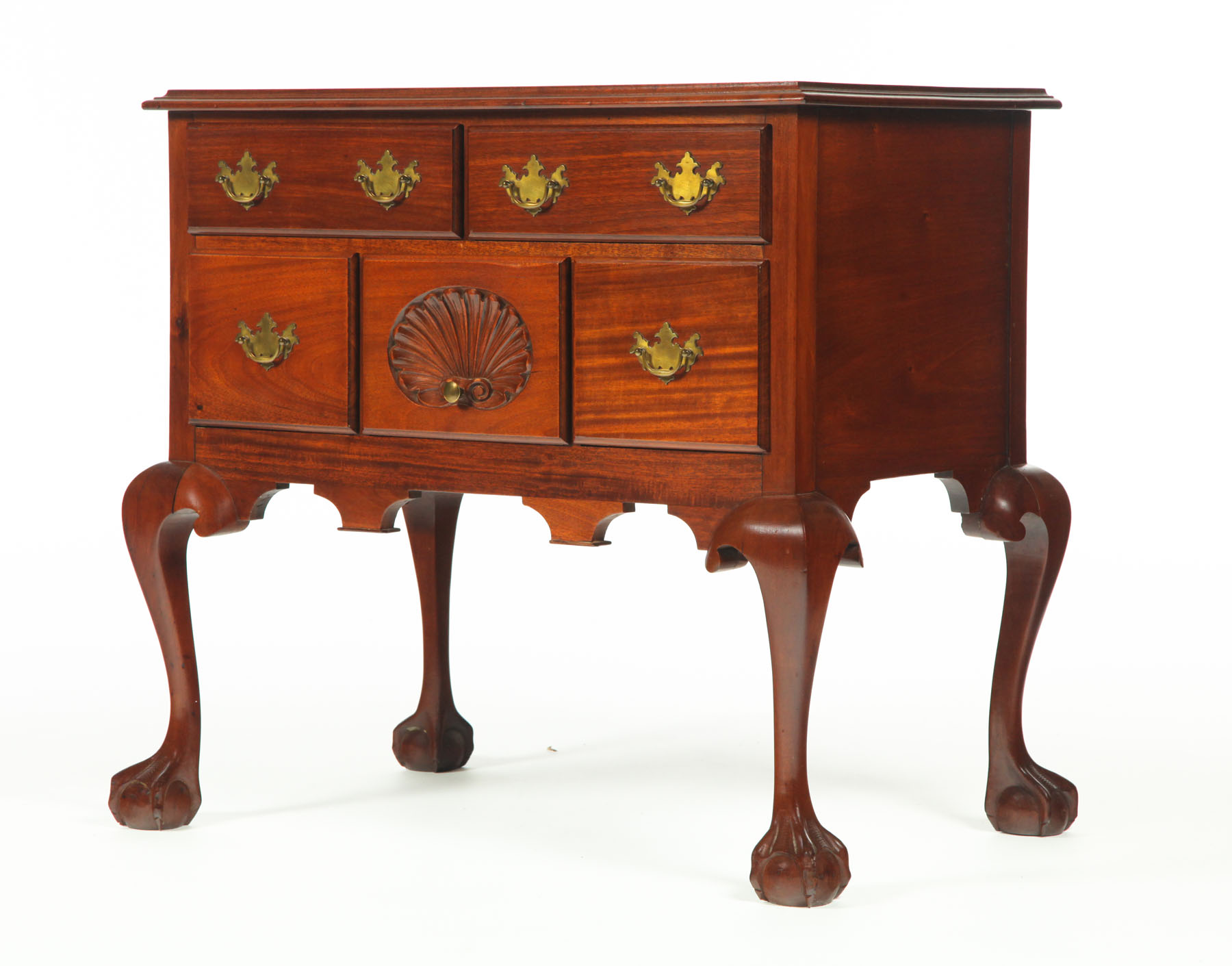 Appraisal: CHIPPENDALE-STYLE DRESSING TABLE American late th-early th century mahogany Molded