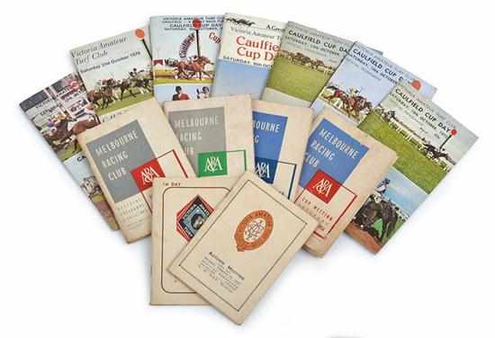 Appraisal: LARGE COLLECTION OF VICTORIAN AMATEUR TURF CLUB OFFICIAL RACE PROGRAMMES