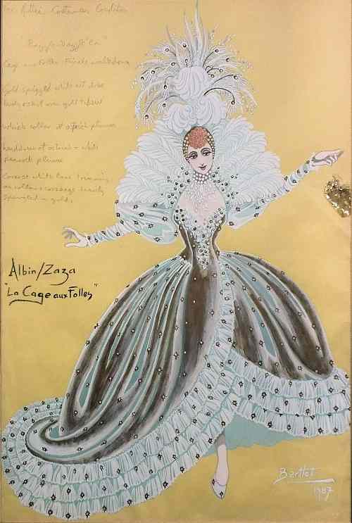 Appraisal: John Bartlett born - Watercolour - Costume design - ''Razzle-Dazzle