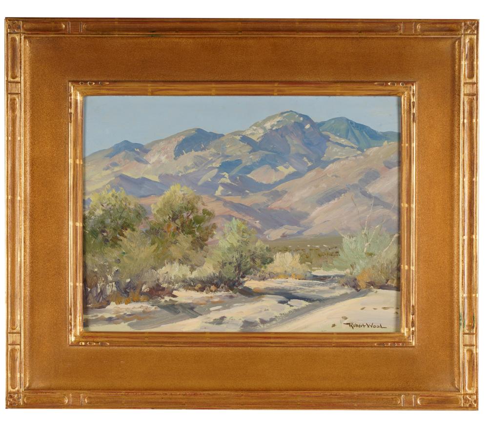 Appraisal: ROBERT W WOOD - MURRAY CANYON-OWENS VALLEYoil on board signed