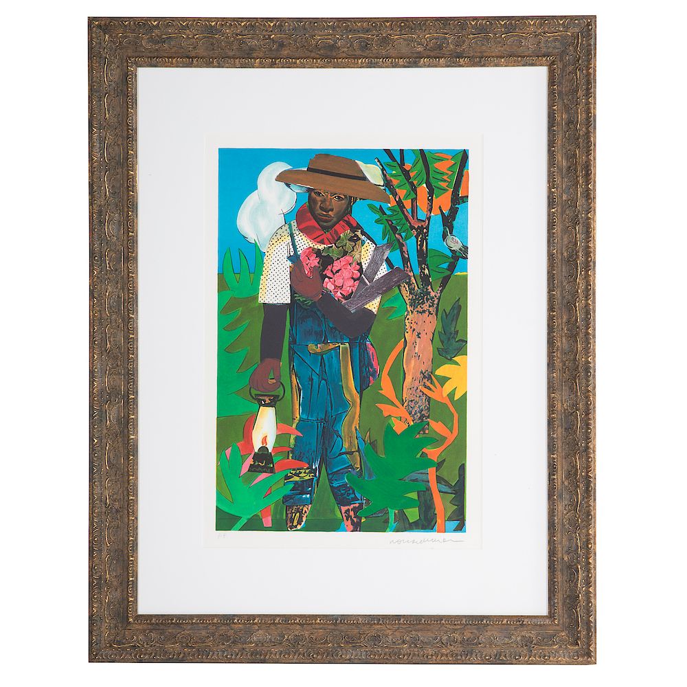 Appraisal: Romare Bearden The Lantern lithograph American - Artist proof printed