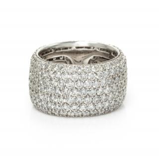 Appraisal: An Karat White Gold and Diamond Eternity Band dwts An