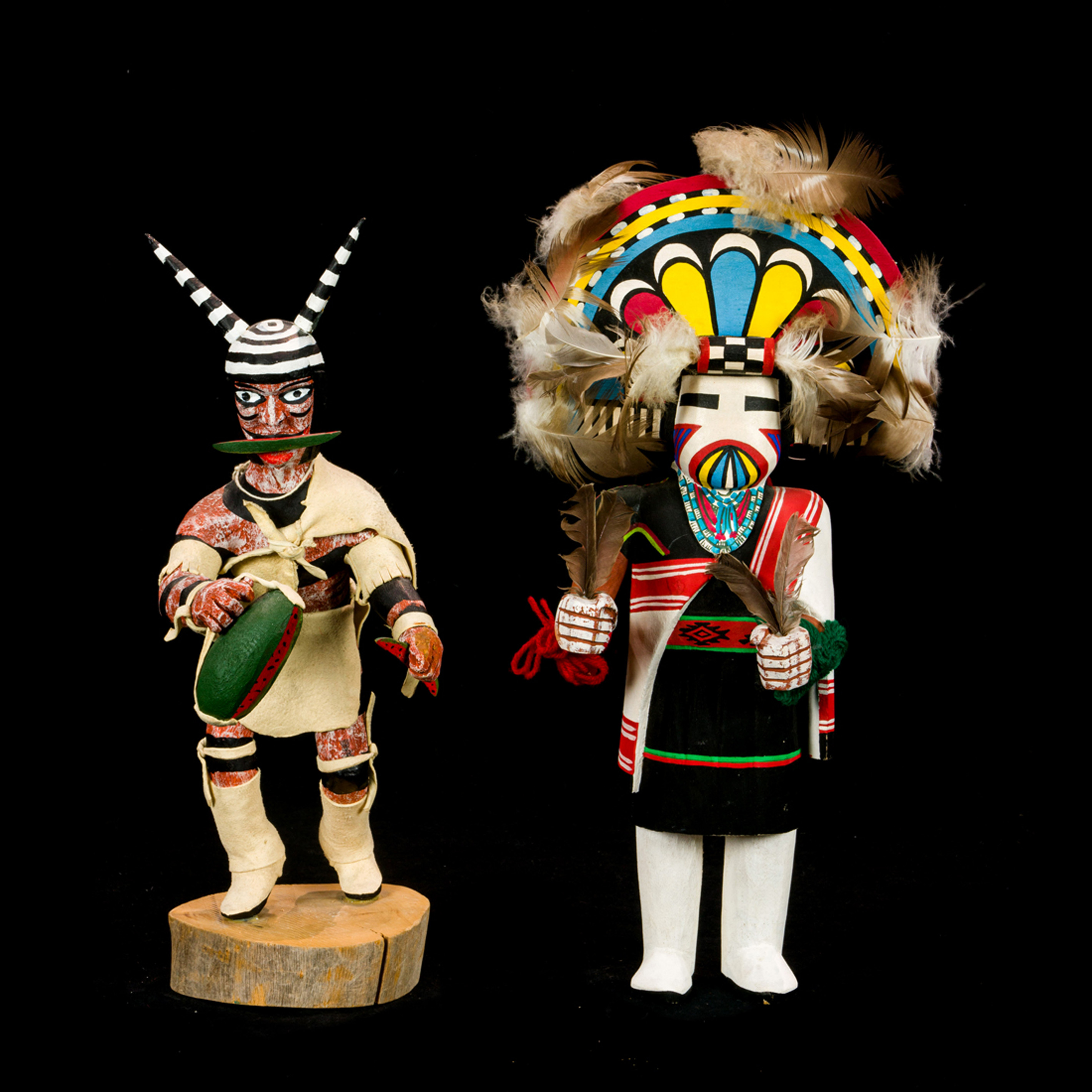 Appraisal: LOT OF HOPI KACHINAS BY TINA NELSON AND PETER HOYESVA