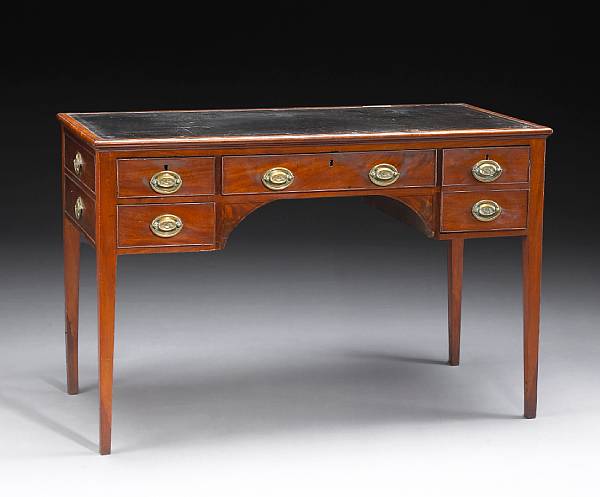 Appraisal: A George III mahogany desk last quarter th century height