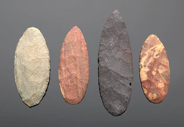 Appraisal: Collection of Levelloisian Blades to years old Sahara Desert Gossolloram