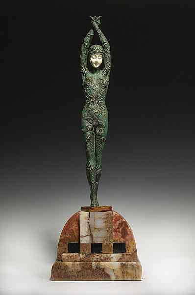 Appraisal: 'Starfish Dancer'' Bronze After Dimitri Chiparus French early th Century