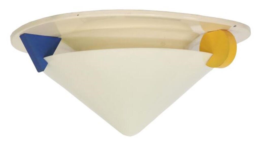 Appraisal: Memphis style ceiling light Ikea c s- s enameled steel