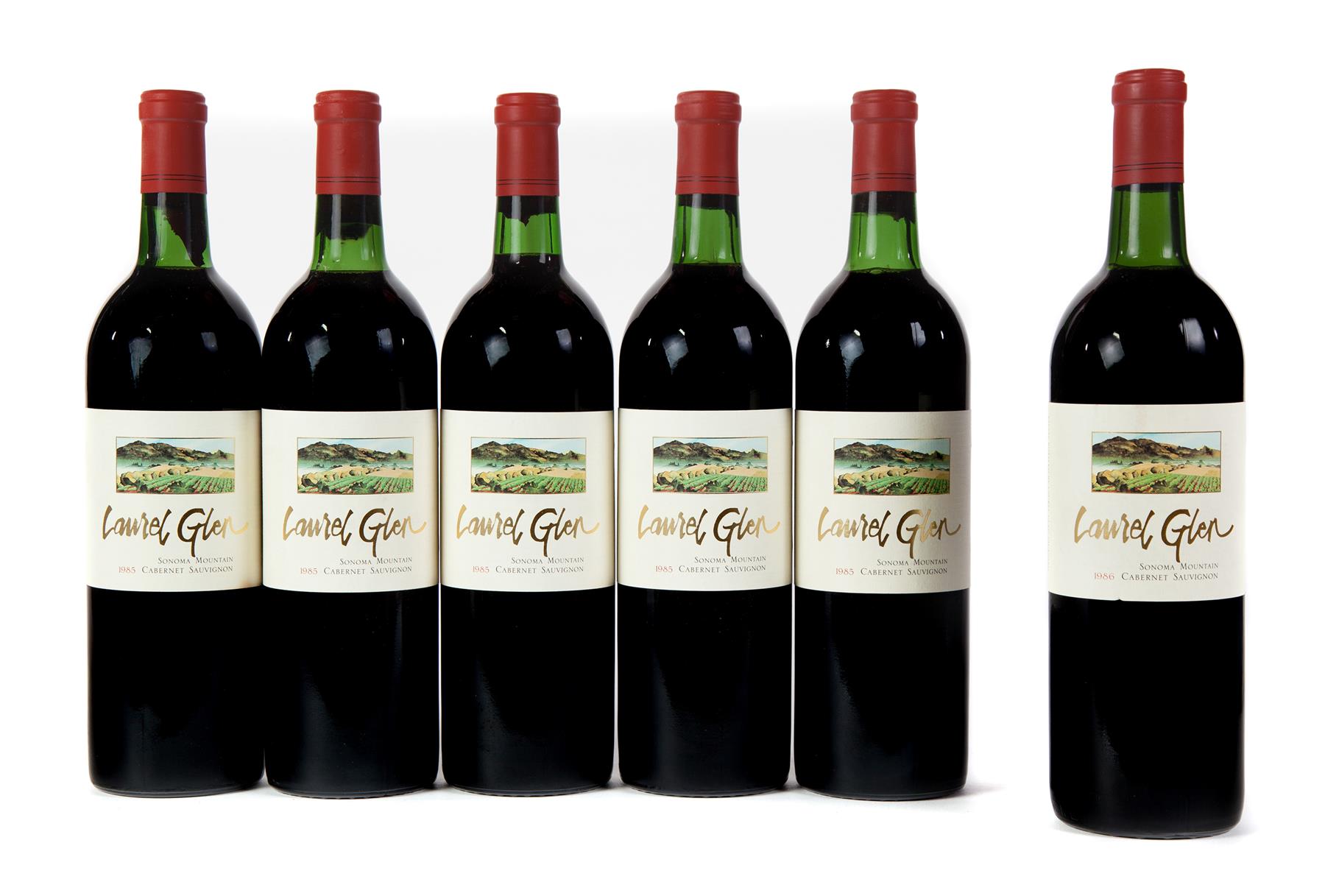 Appraisal: LAUREL GLEN CABERNET SAUVIGNON VERTICAL Sonoma Mountain bottles ml