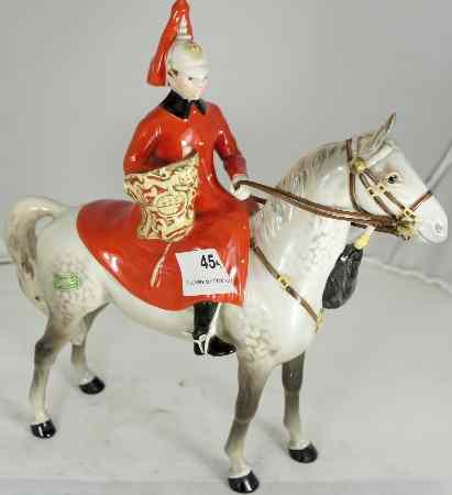 Appraisal: Beswick Lifeguard on Grey Horse guards boot restuck