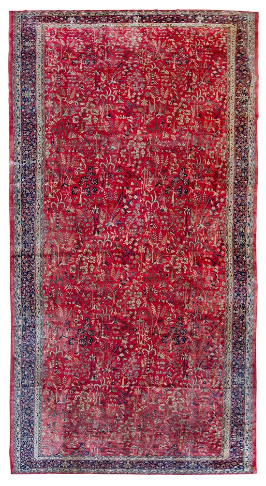 Appraisal: Sale Lot A Tabriz Wool Rug feet inches x feet