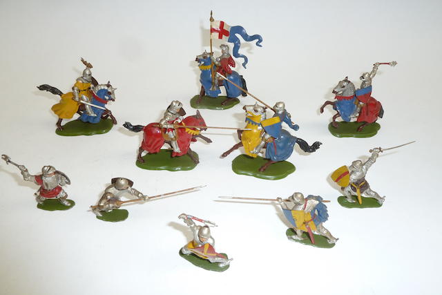 Appraisal: Britains Knights of Agincourt a full collection of five mounted