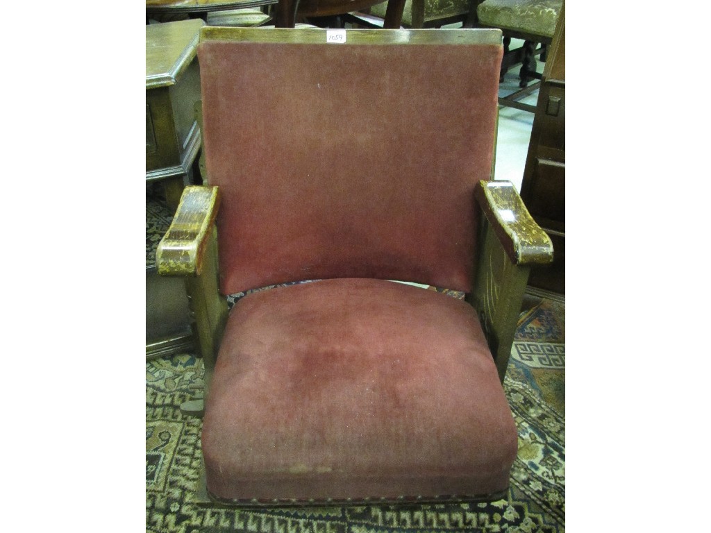 Appraisal: Art deco cinema seat