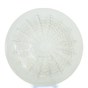 Appraisal: A Lalique Oursins Plate Circa signed Lalique France to underside