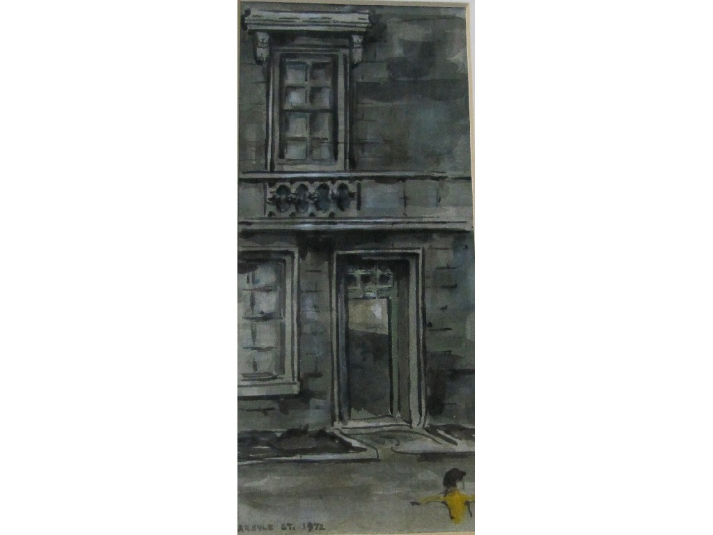 Appraisal: LOUISE ANNAND Watercolour 'Argyle Street ' entitled and recto and