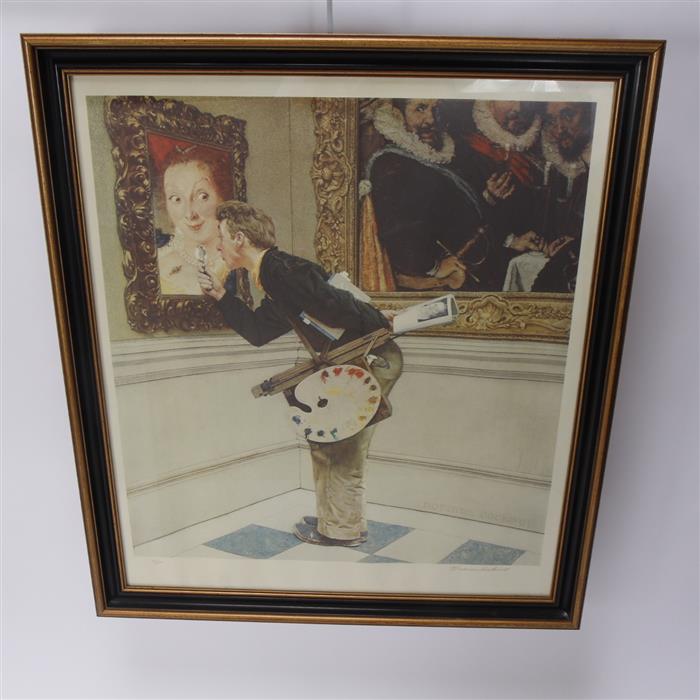 Appraisal: Norman Rockwell American - The Art Critic Original limited edition