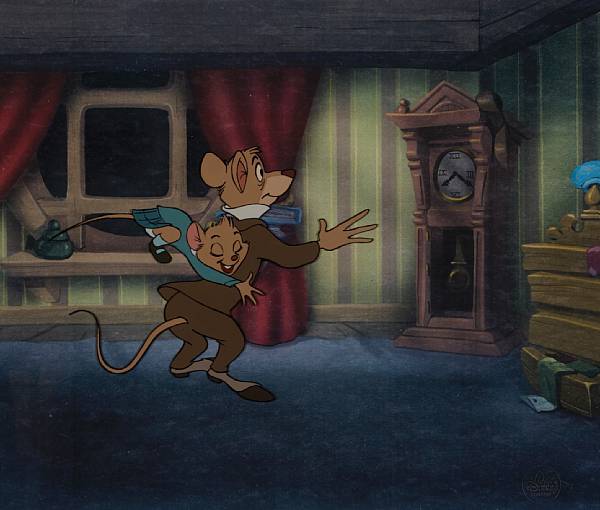 Appraisal: A Walt Disney celluloid from The Great Mouse Detective gouache