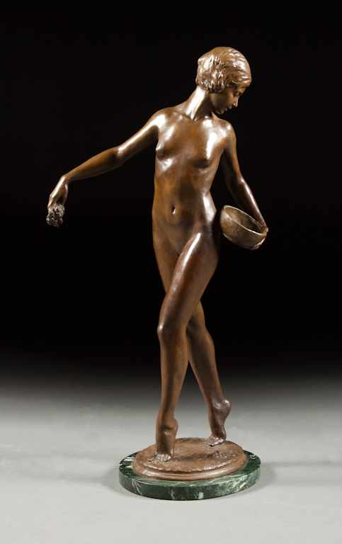 Appraisal: Edward Berge American - ''Breath of Spring '' bronze modeled