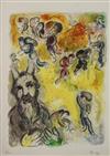 Appraisal: Marc Chagall Russian - Moses Sees the Sufferings of His