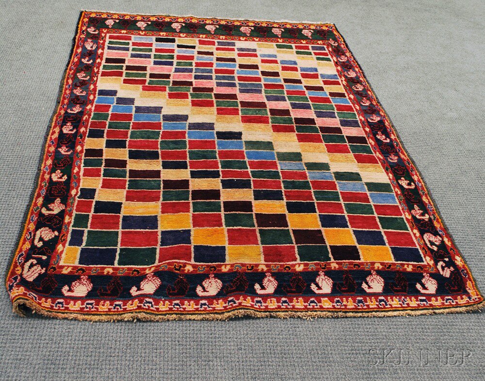 Appraisal: Gabbeh Rug Southwest Persia th century ft in x ft