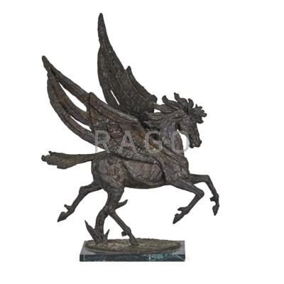 Appraisal: LAZLO ISPANKY Hungarian - Bronze sculpture Pegasus Triumphant Signed dated