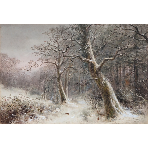 Appraisal: William Webb Quatremaine - - Rabbits in a Winter Landscape