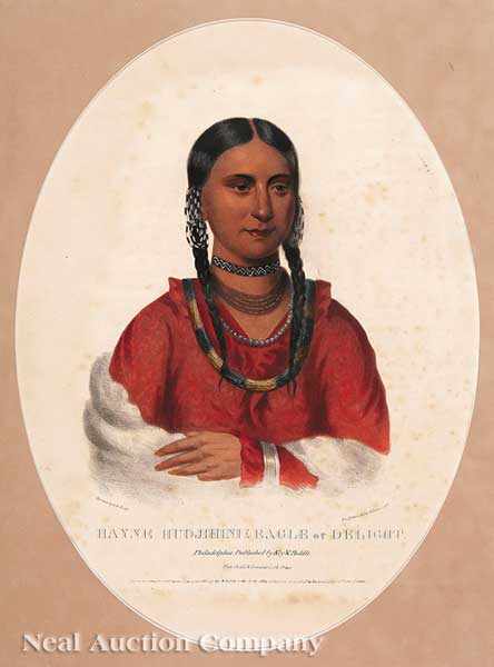 Appraisal: McKenney Hall Publishers Hayne Hudjchini Eagle of Delight Chippeway Squaw