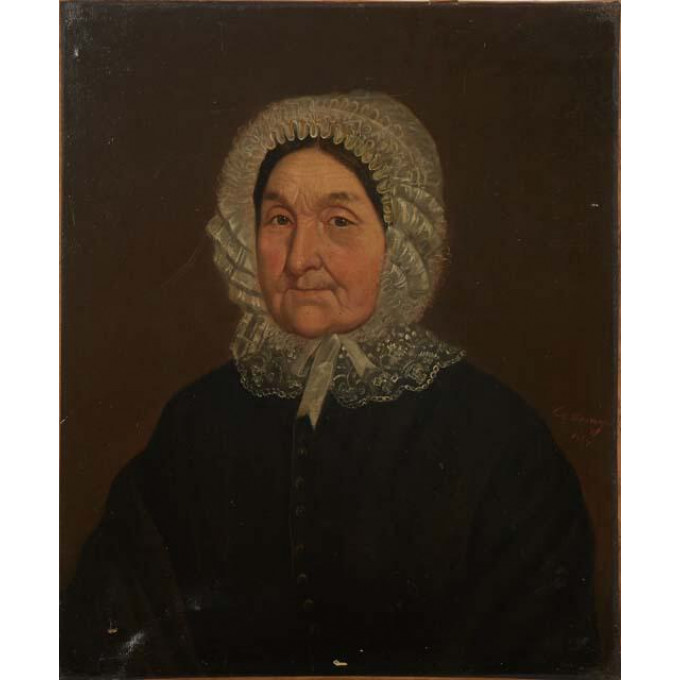 Appraisal: French School Portrait of Marie Anne Cambelle c oil on