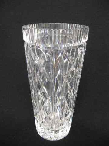 Appraisal: Waterford Cut Crystal Vase diamondand panel decor '' signed excellent