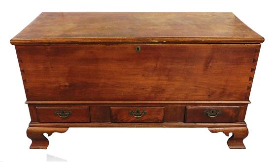 Appraisal: Pennsylvania blanket chest early elements with alterations including three drawers