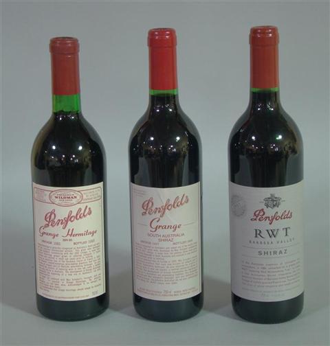 Appraisal: THREE BOTTLES OF PENFOLDS WINE Includes one bottle of Penfolds