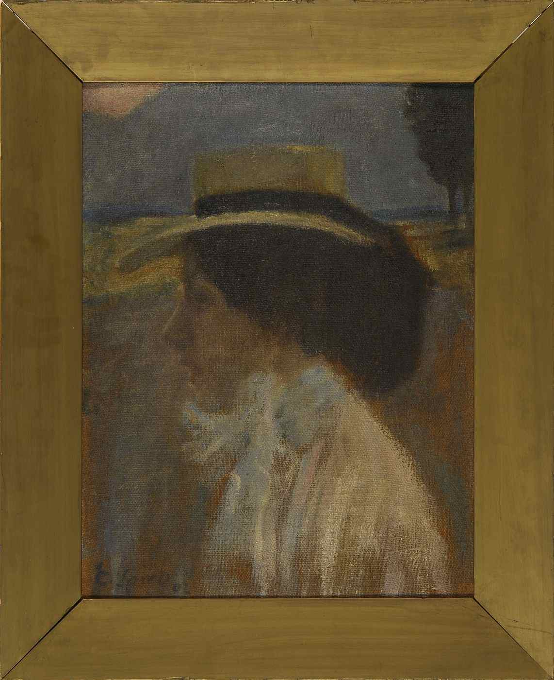 Appraisal: EUGENE SPIROGerman American - Portrait of the artist's sister Elizabeth