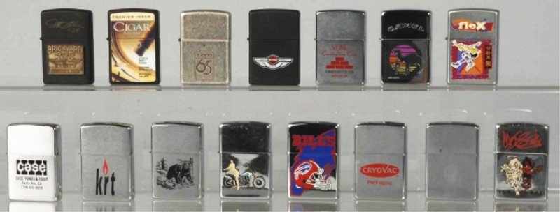 Appraisal: Lot of Zippo Lighters Condition Good Size Each - T