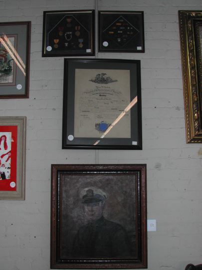 Appraisal: Four Pieces of Ensign Hamilton Memorabilia consisting of an unidentified