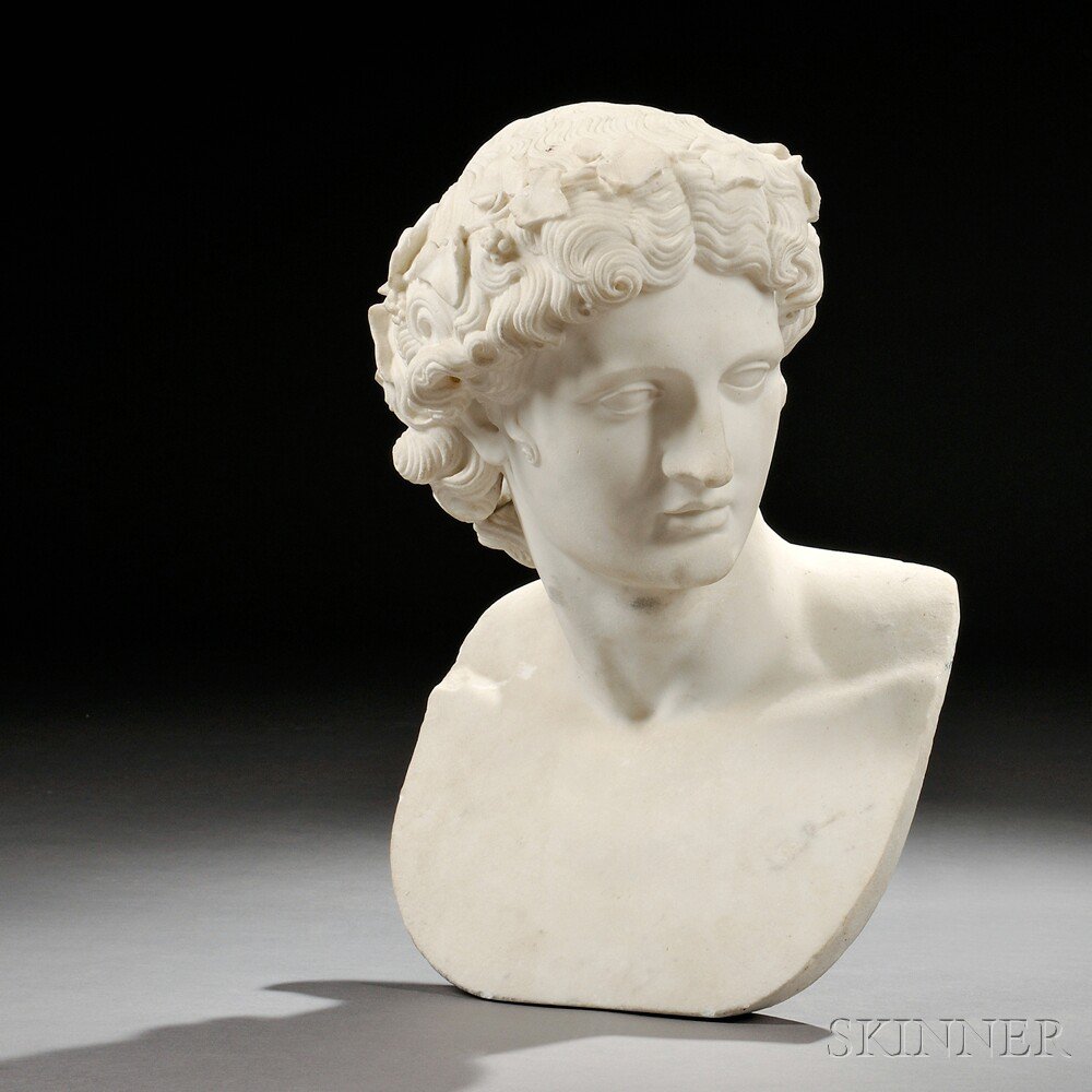 Appraisal: Italian School Late th Early th Century White Marble Bust